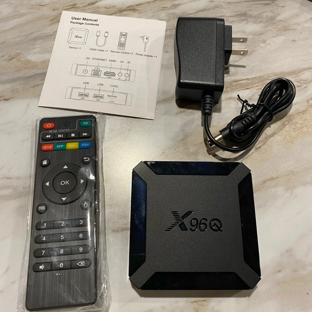X96Q Android TV Box - Black and Gold